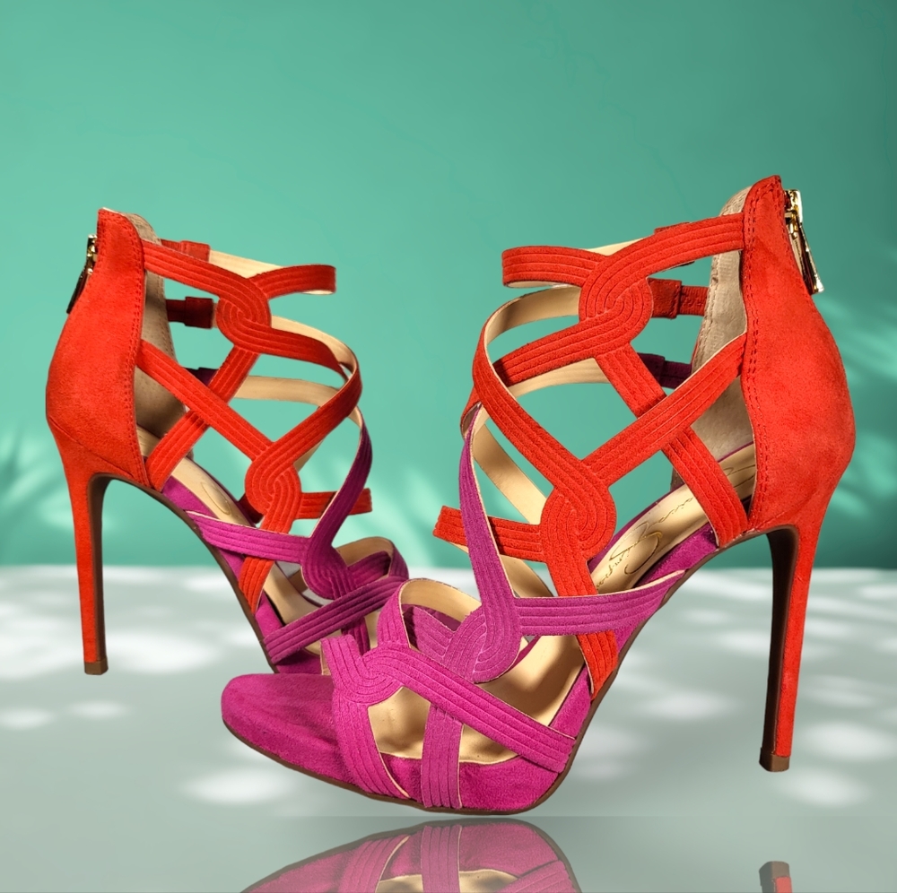 Colorful Strapy High Heels | Jessica Simpson